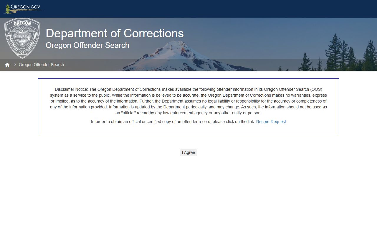 Linn County criminal court records Oregon DOC offender search