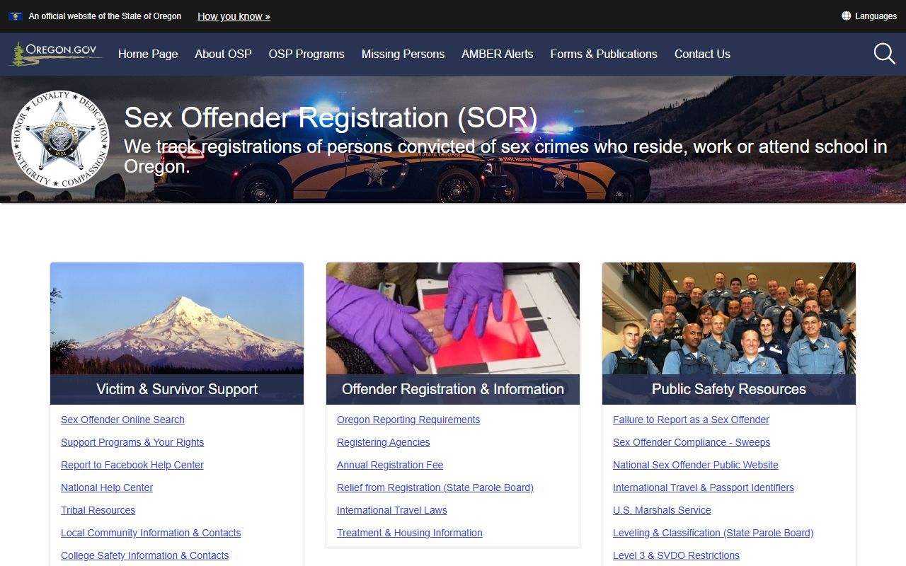 Linn County Circuit Court criminal record registry distinction