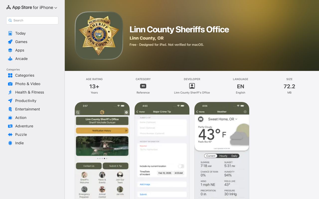 Linn County inmate records sheriff mobile app