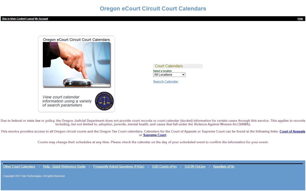 Linn County court records OJD public access search